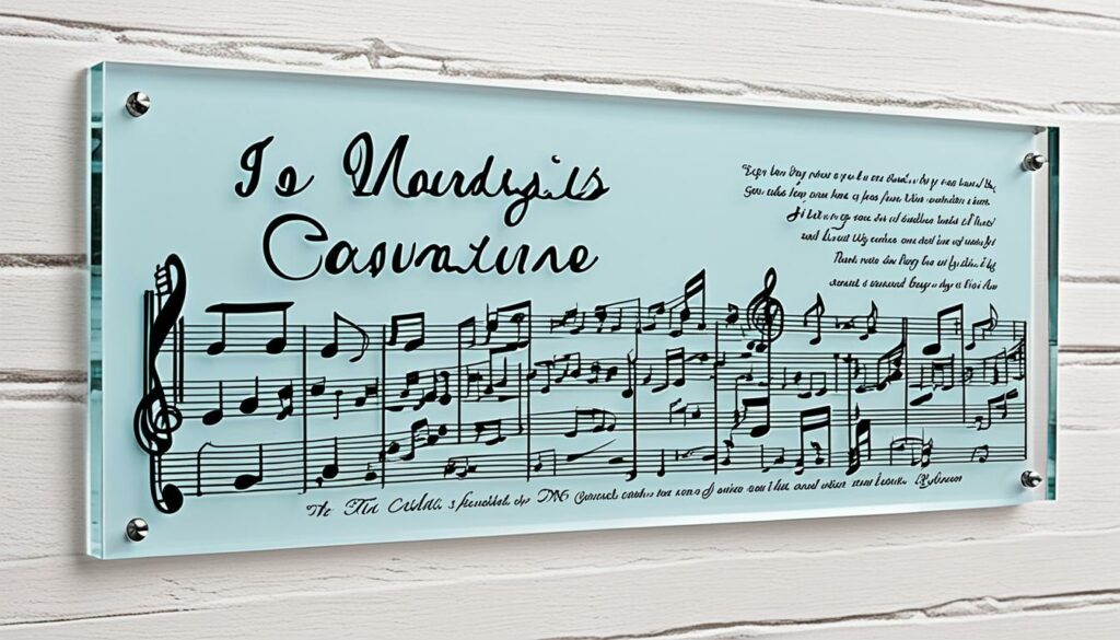 Personalized Acrylic Song Plaque