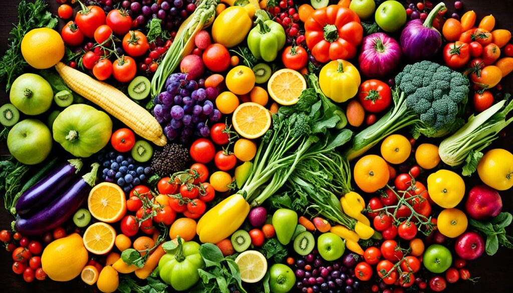 Vegetables and fruits