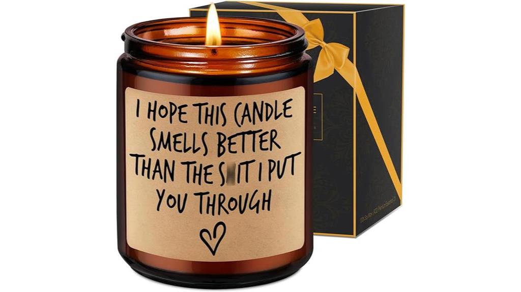 apology gift with candle