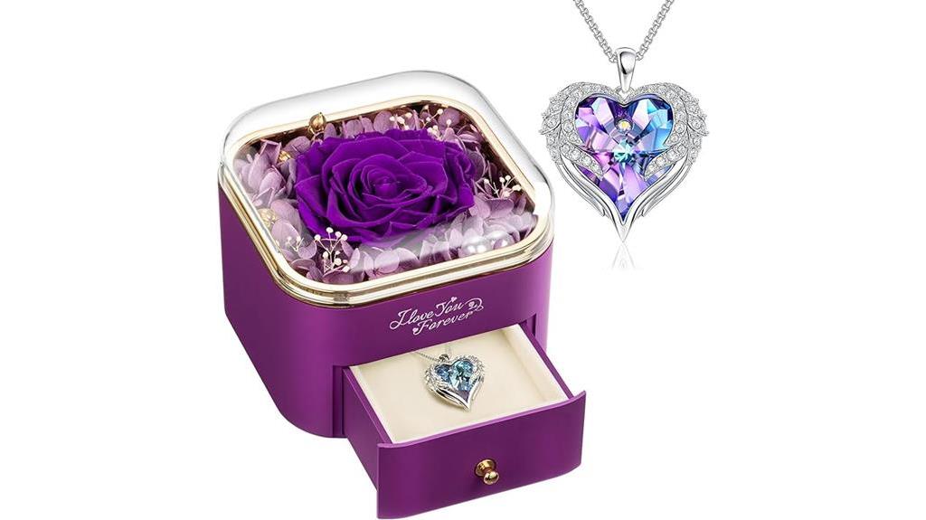 eternal purple rose jewelry