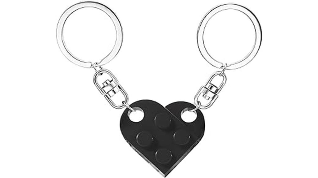 heart keychain for couples