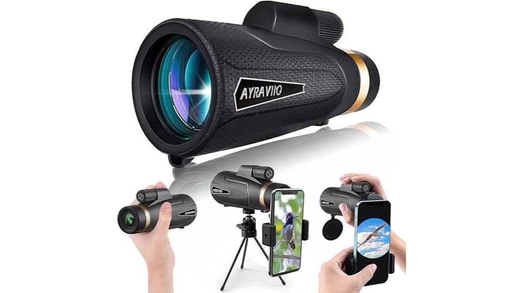 high powered monocular telescope set