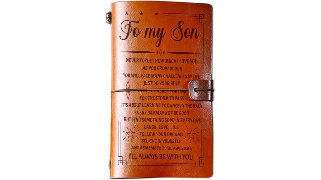 personalized leather journal gift