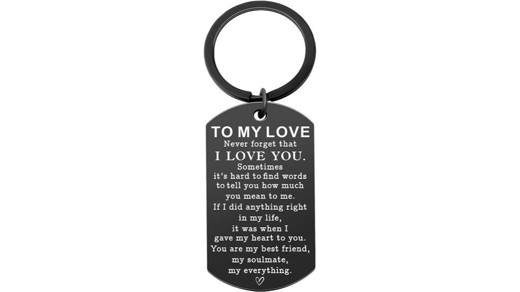 personalized love keychain gift