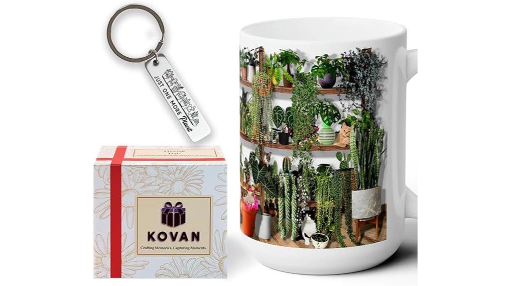 plant themed coffee mug