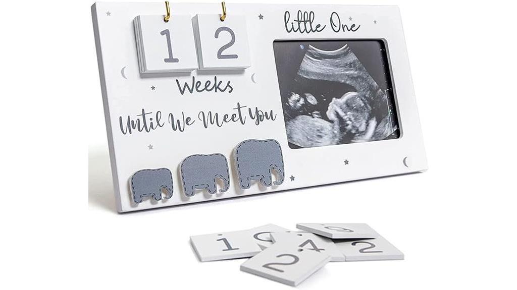 pregnancy milestone keepsake frame