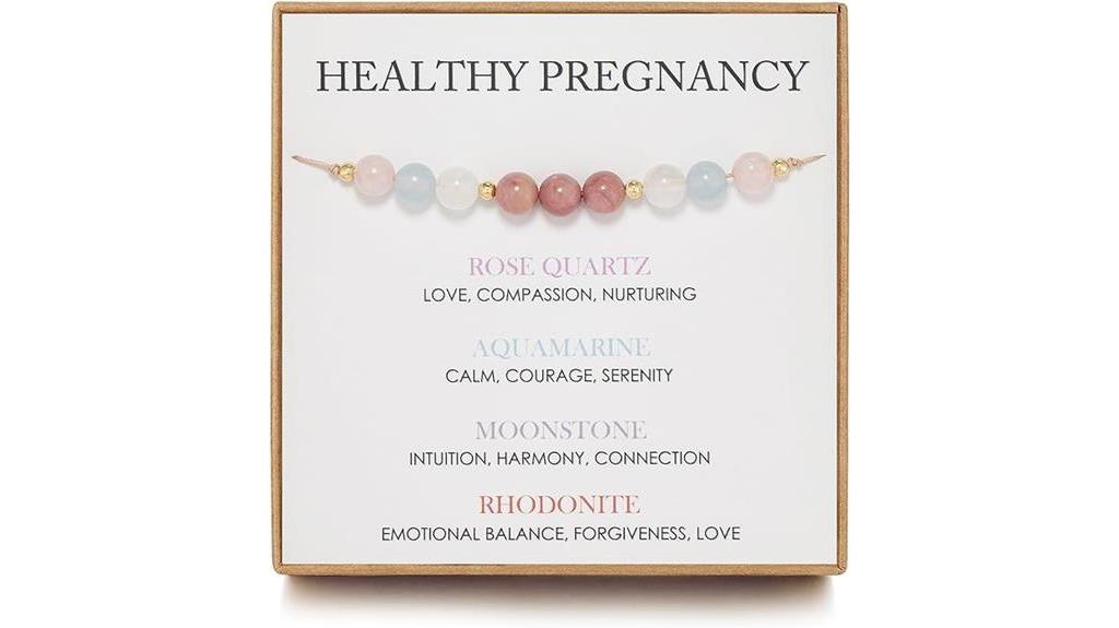 pregnancy moonstone bracelet gift