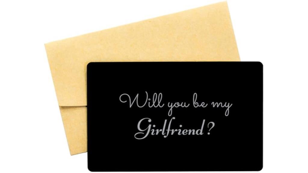 romantic proposal through card