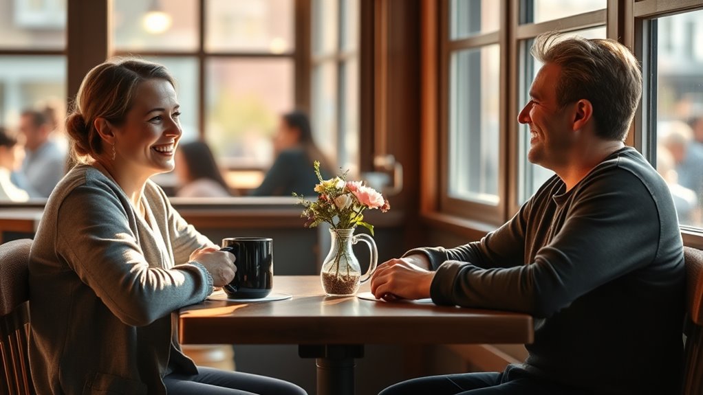 casual coffee meeting