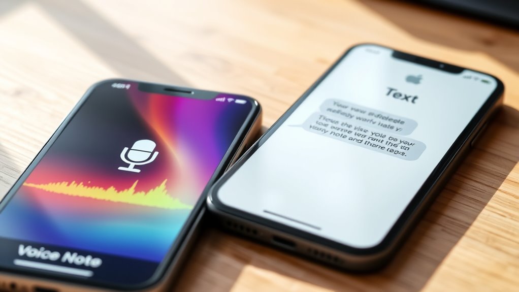 voice vs text connection speed