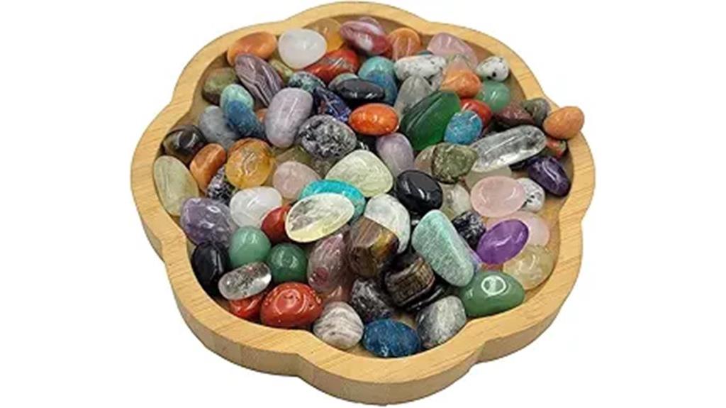 100 tumbled healing crystals