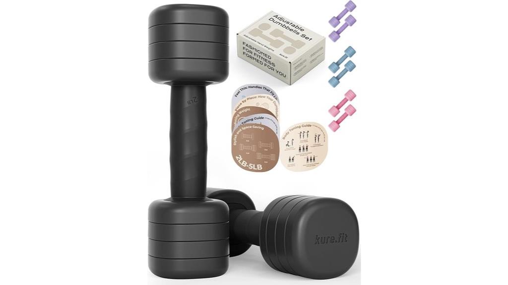 adjustable dumbbell non slip