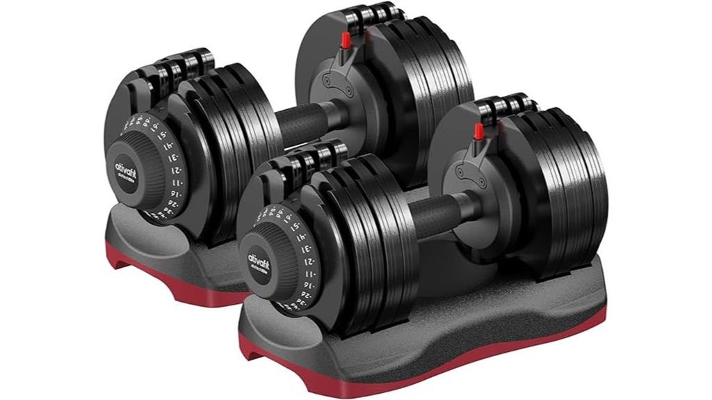 adjustable dumbbell weight options