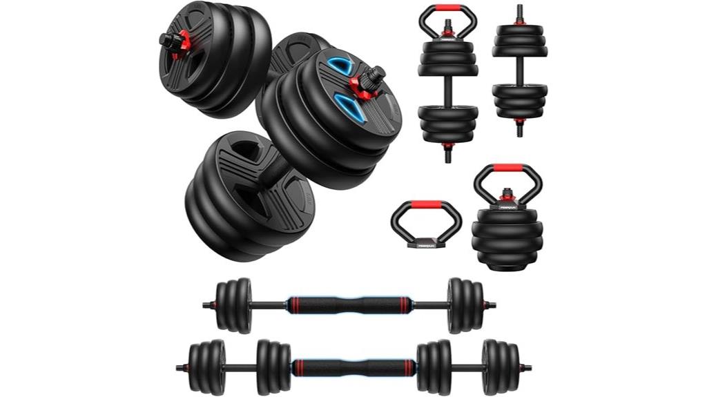 adjustable dumbbells with nut