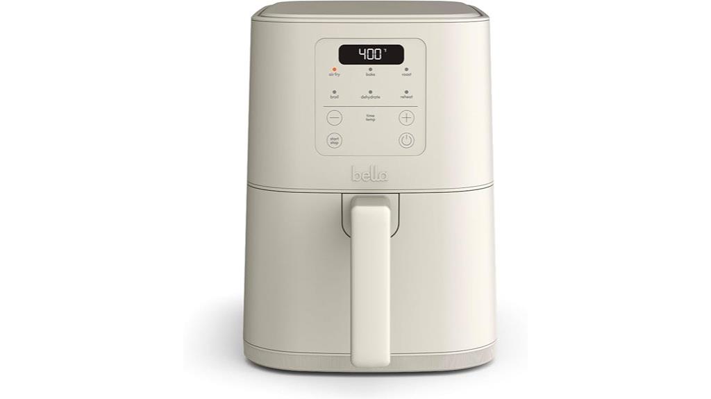 bella 4 quart ceramic fryer