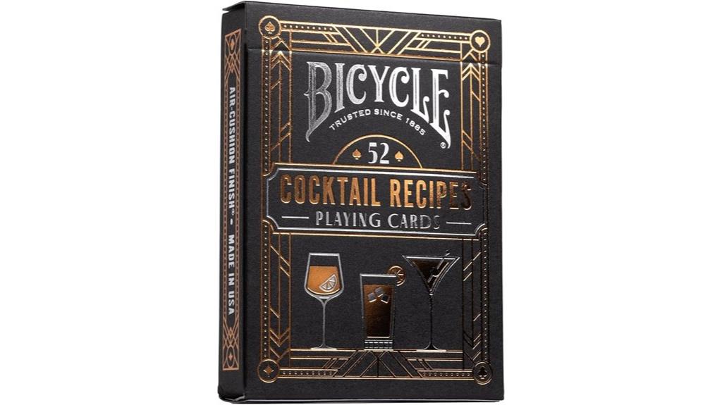 bicycle cocktail recipe cards