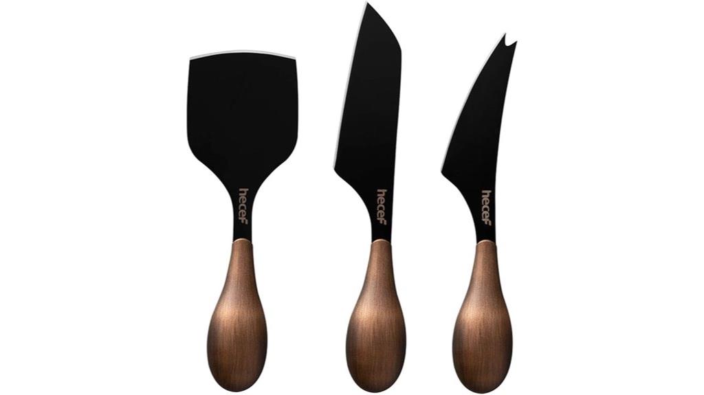 bronze grain cheese knives