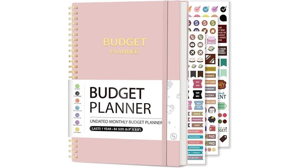 budget planner with pocket