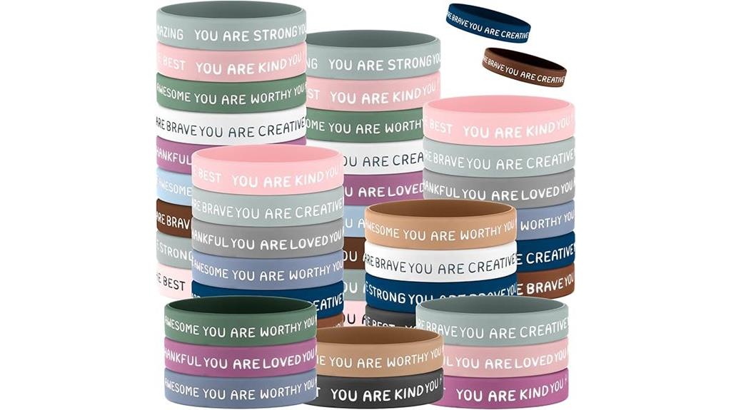 bulk motivational wristbands