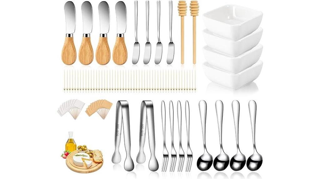 charcuterie dip utensil set