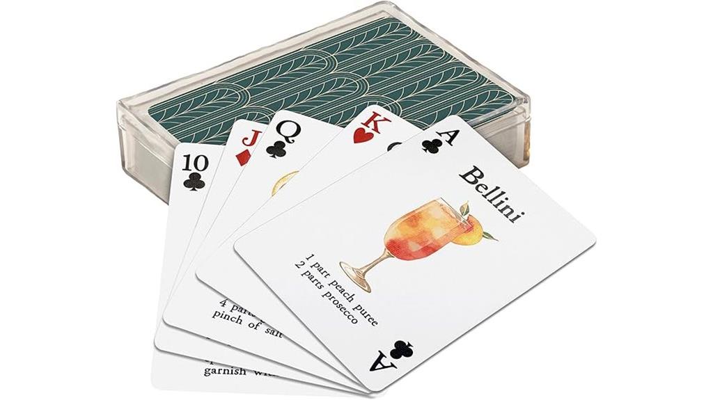 cocktail themed playing cards