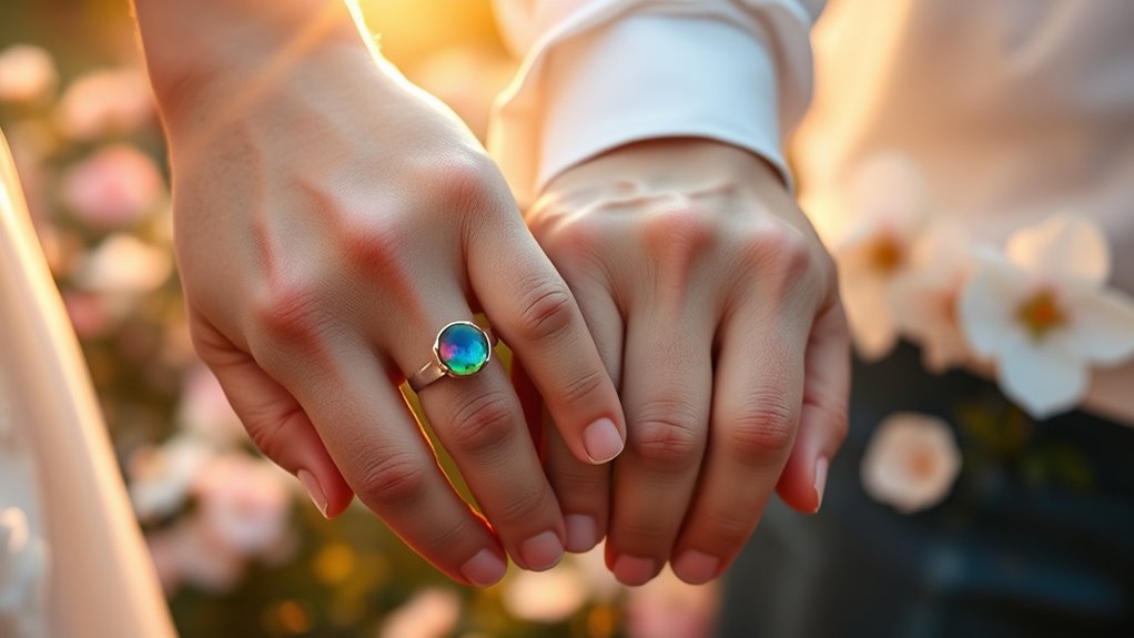 color changing couple rings