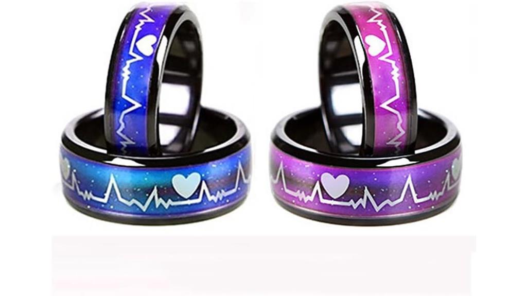 color changing titanium ring