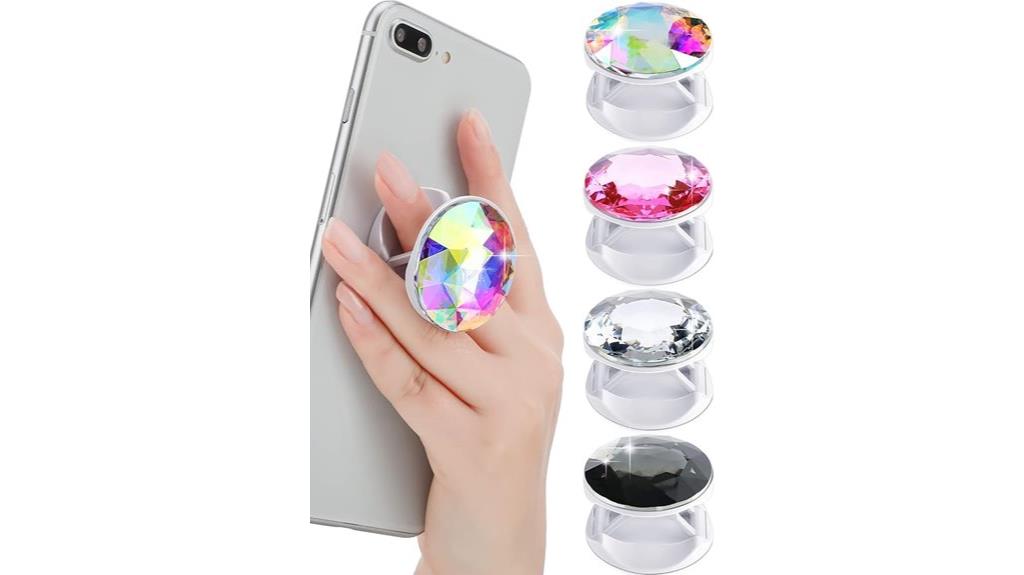 colorful disco crystal grips