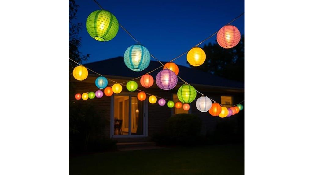 colorful led lantern string