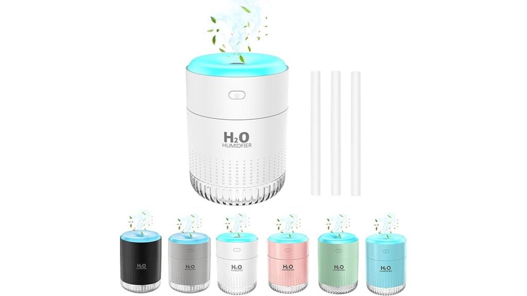 colorful light rechargeable humidifier