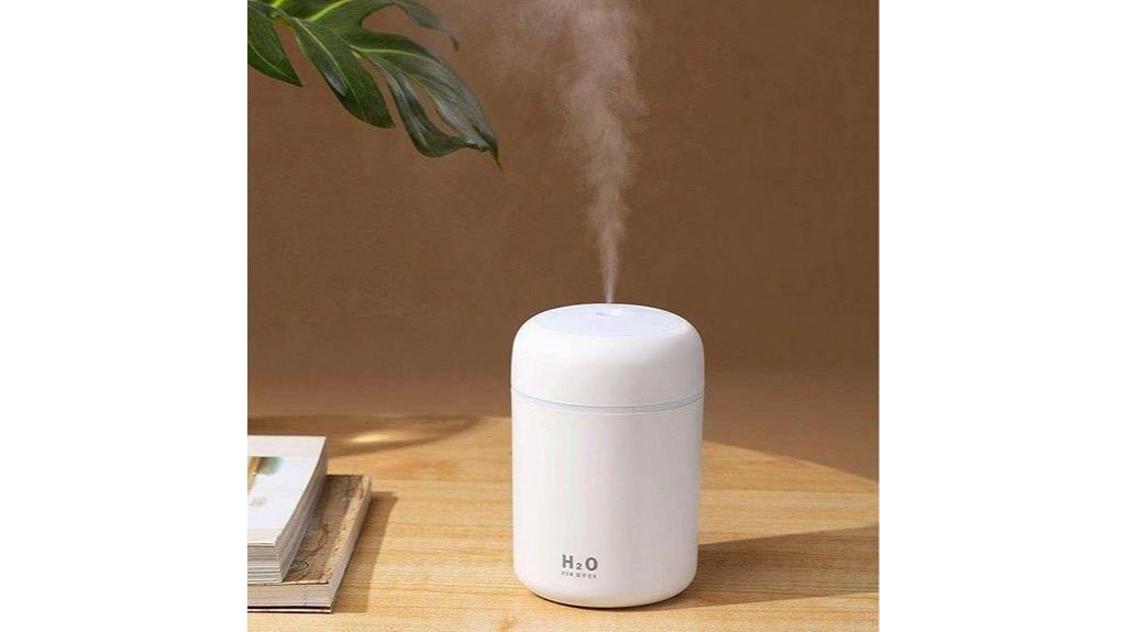 compact 300ml white humidifier
