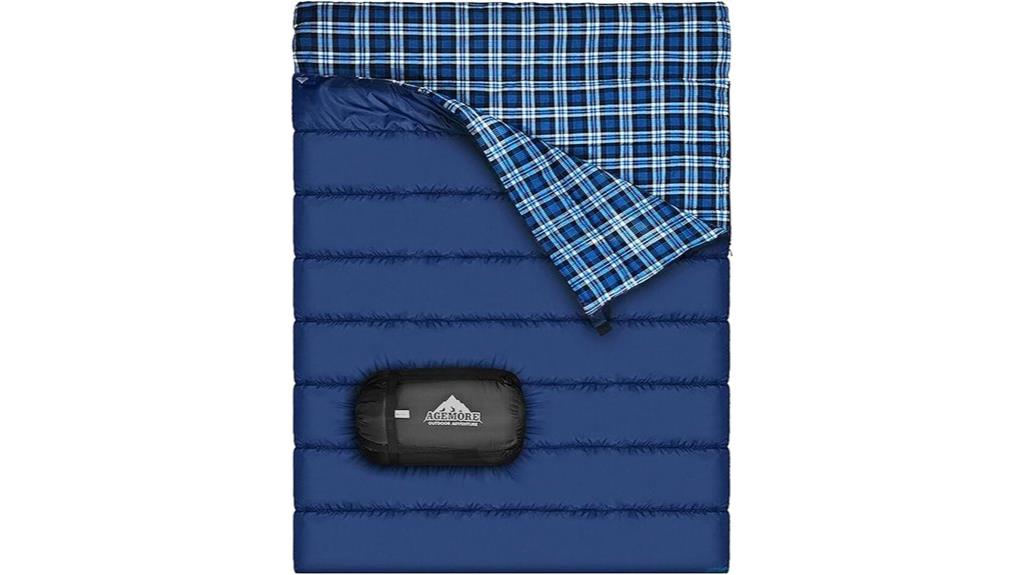 cotton flannel camping sleeping bag