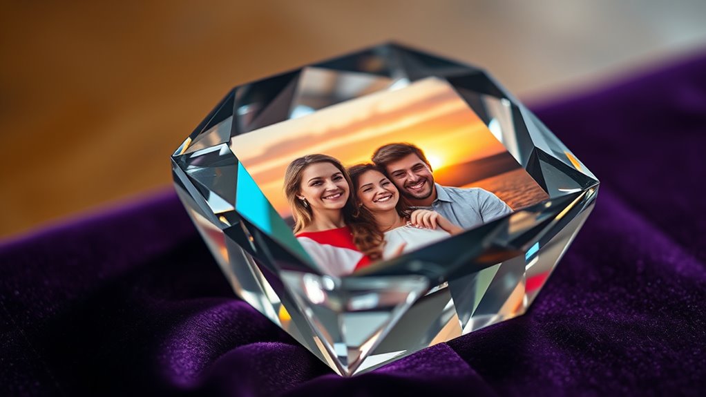 crystal photo keepsake collection
