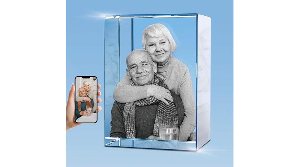 custom 3d crystal photo cube