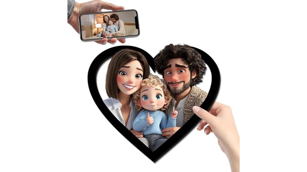 custom 3d wooden photo frame
