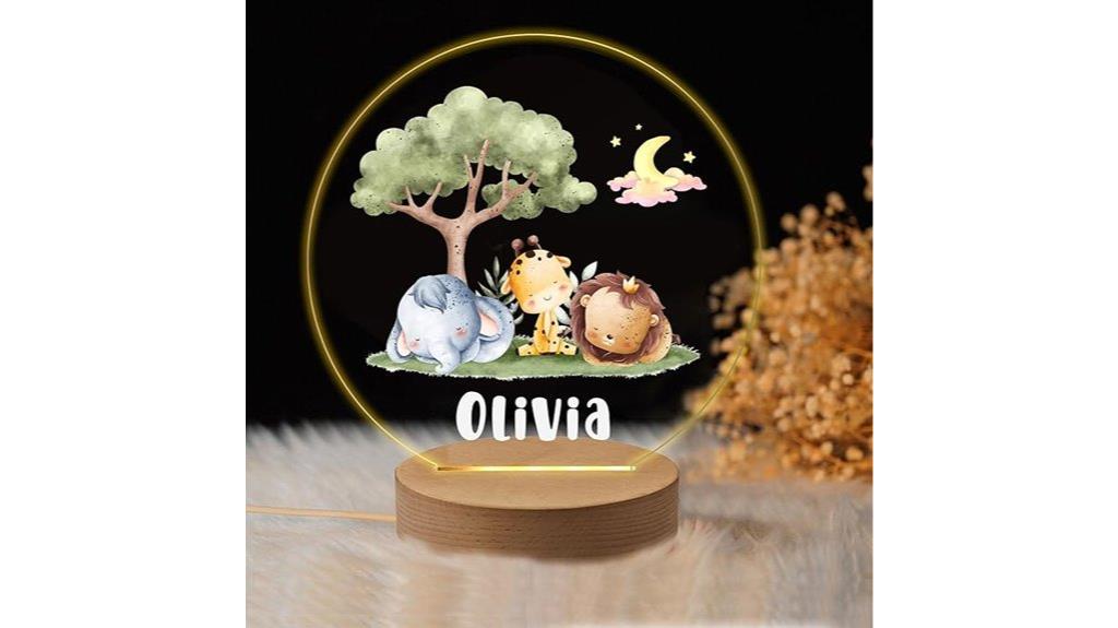 custom color baby night light