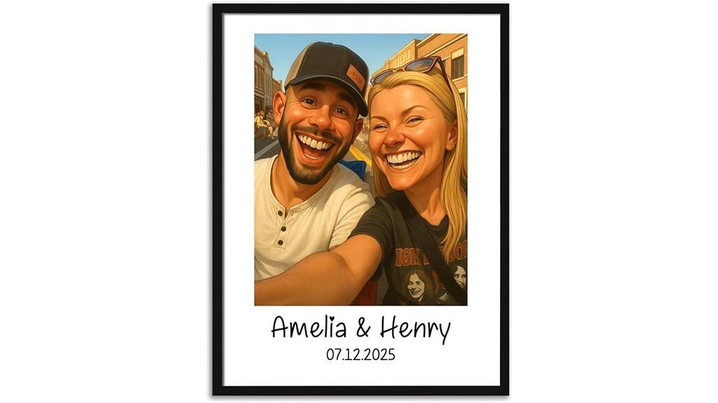 custom humorous caricature portrait