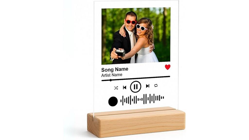 custom music light plaque