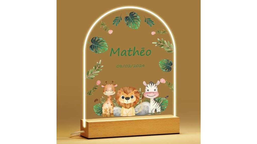 custom name baby nightlight