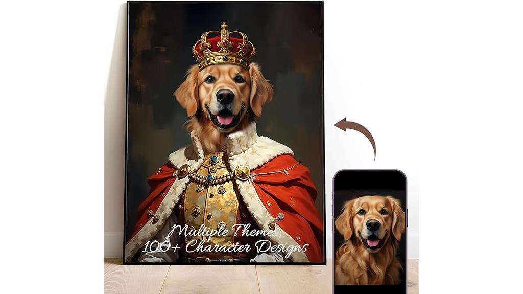 custom pet oil portrait