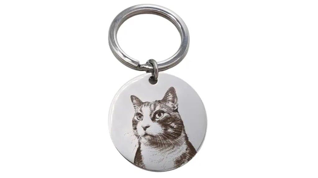 custom pet photo keychain