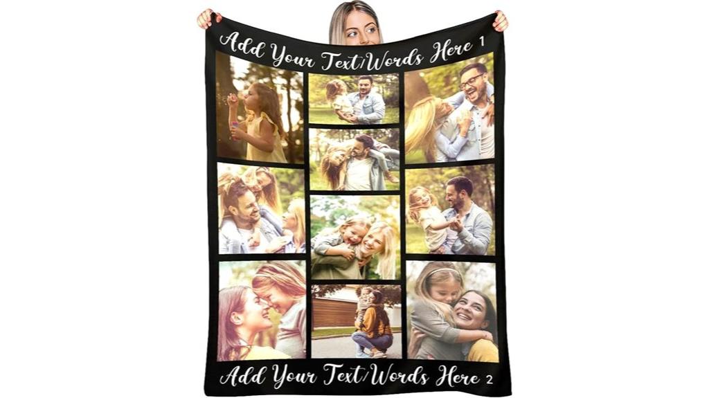 custom photo blanket gift