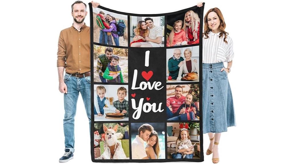 custom photo blanket gifts
