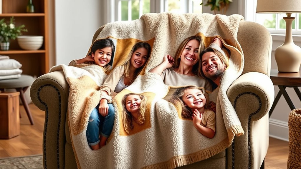 custom photo blanket gifts