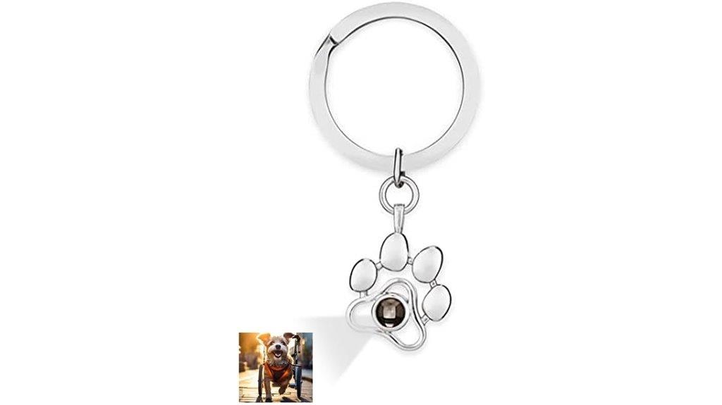 customizable photo projection keychain