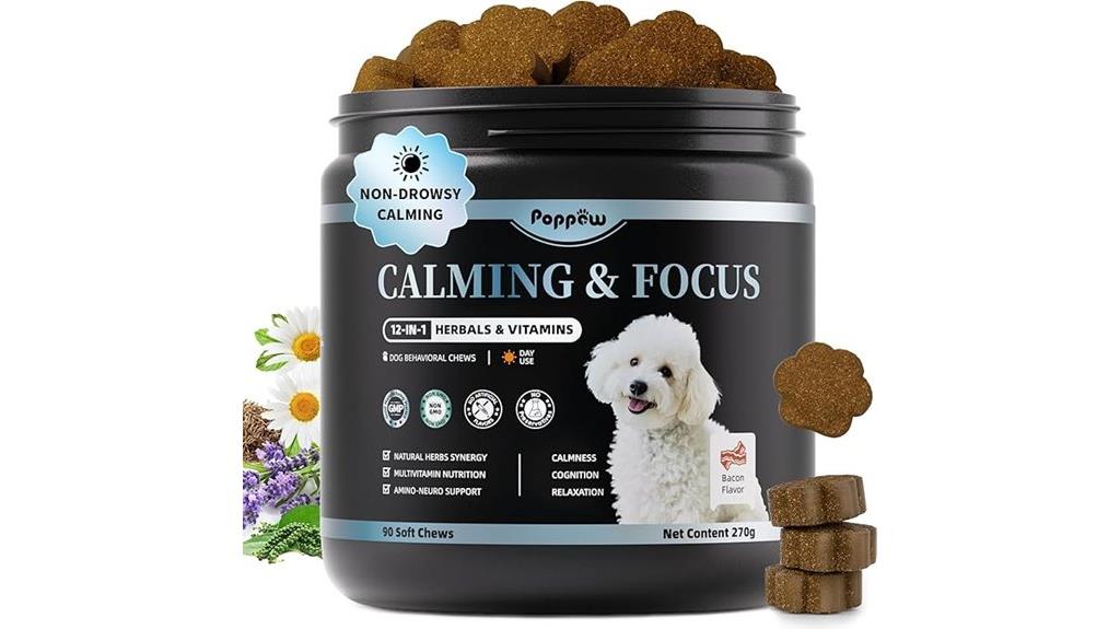 dog calming chews with herbs