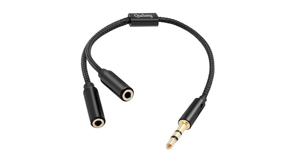dual 3 5mm audio splitter