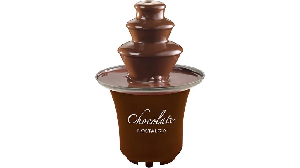 electric chocolate fondue fountain