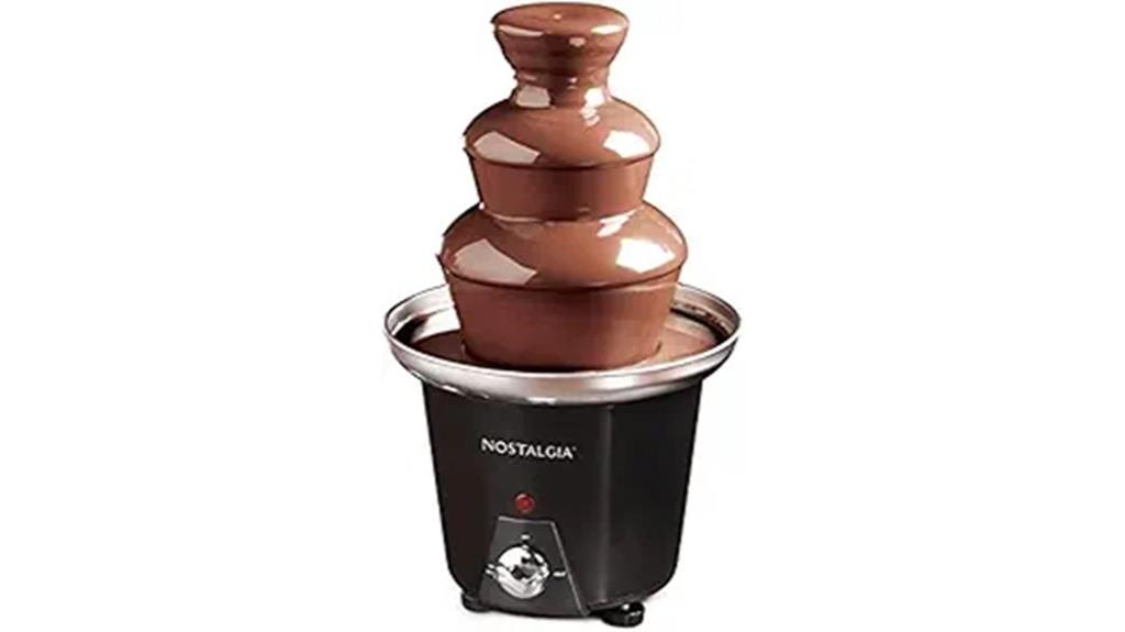 electric chocolate fondue fountain