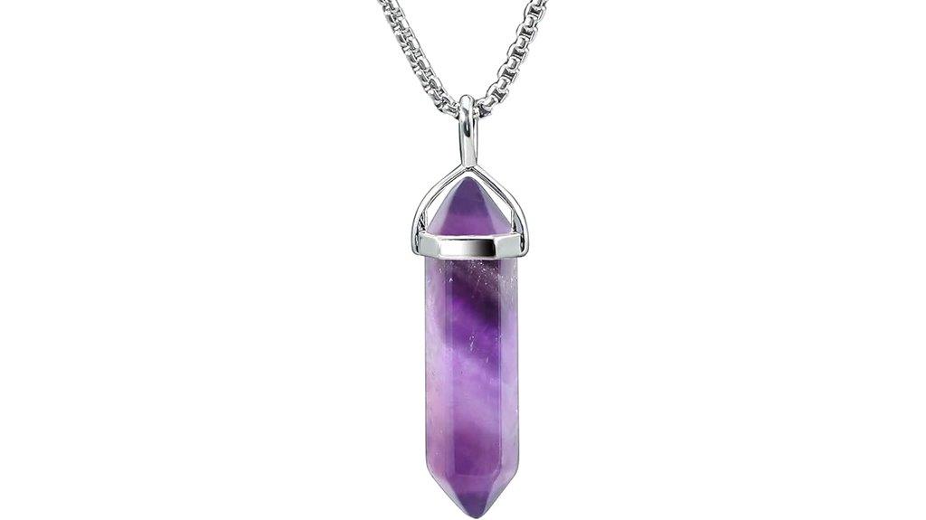 elegant unisex crystal necklace